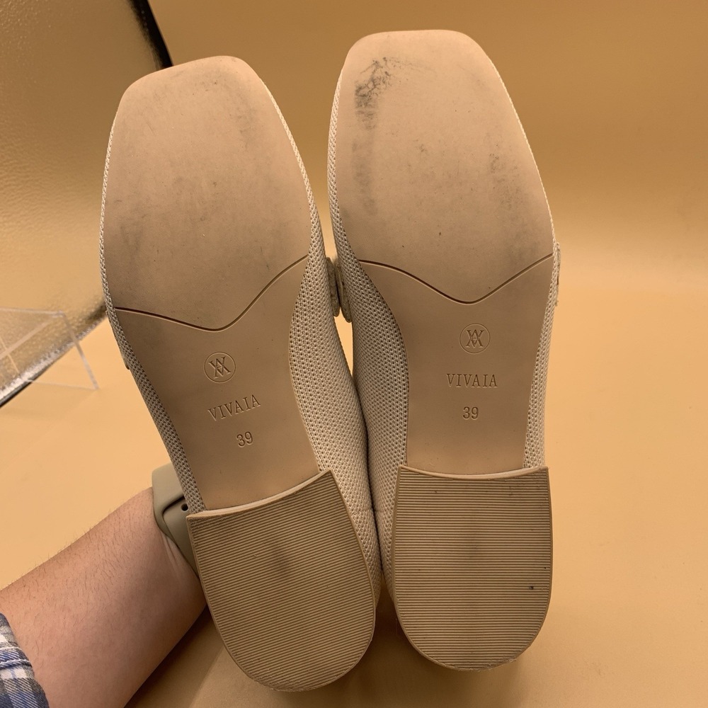 VIVAIA Caitlin 2.0 Square-Toe Knot Loafers in Almond (EU 39) US 8 - Picture 4 of 9